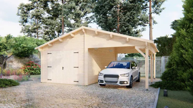 Garāža ar nojumi 6,8x5,6