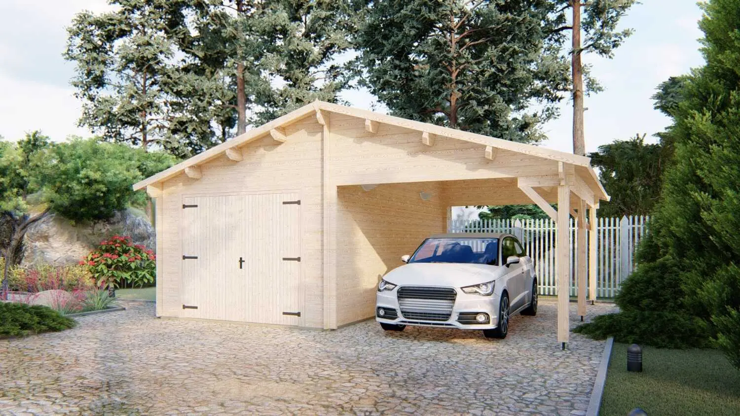 Garāža ar nojumi 6,8x5,6 - Image 4